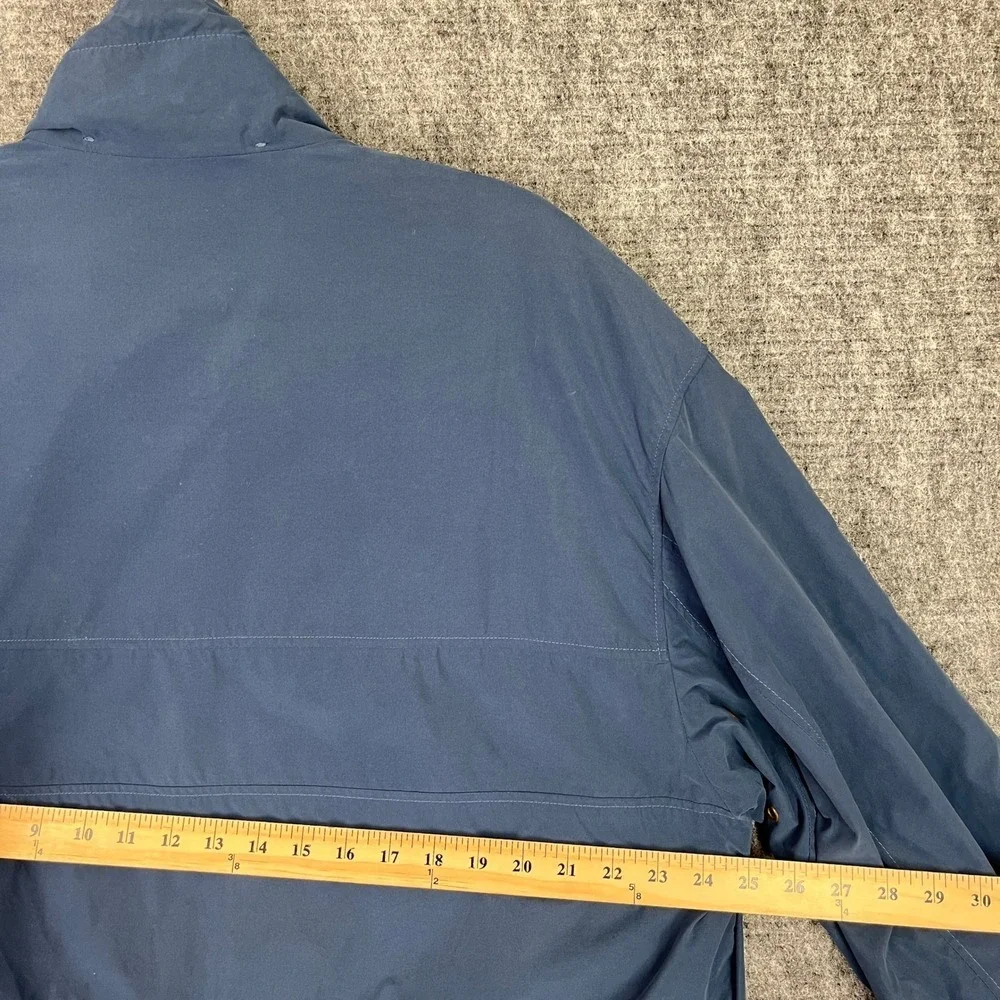 Bogner Jacket Mens‎ L Blue Lightweight Parka Hooded Rain Shell Premium Vintage